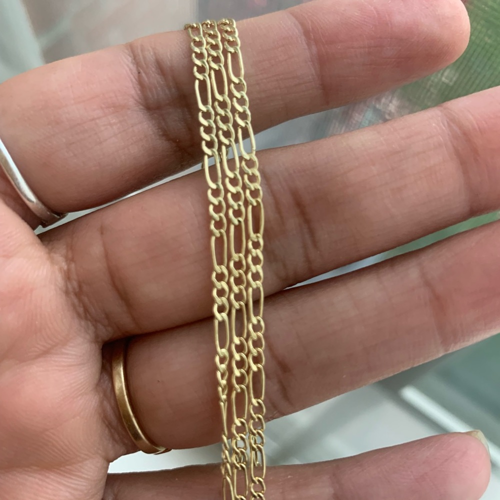 10k Gold Figaro Chain - 2MM - 20"